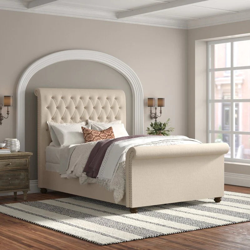 Zoie Sleigh Bed
